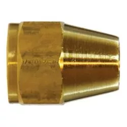 10017-hex-short-rod-nut-3-8-in-sae-45-deg-flare-brass 10017 Hex Short Rod Nut, 3/8-in SAE 45-deg Flare, Brass