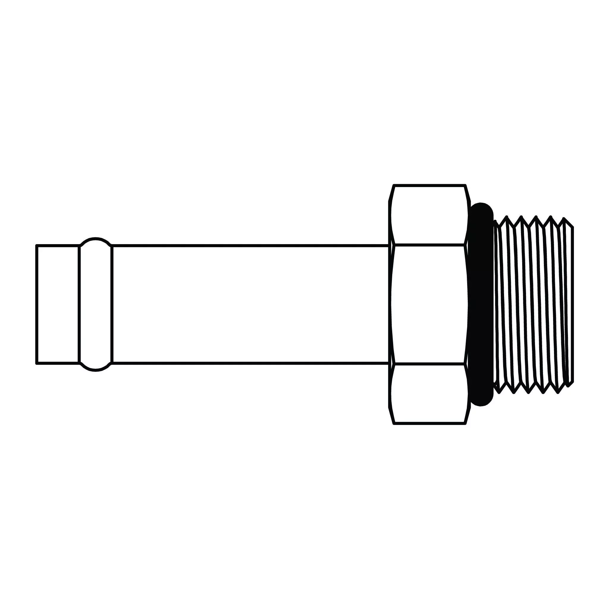 4604-16-16 Beaded Hose to O-Ring