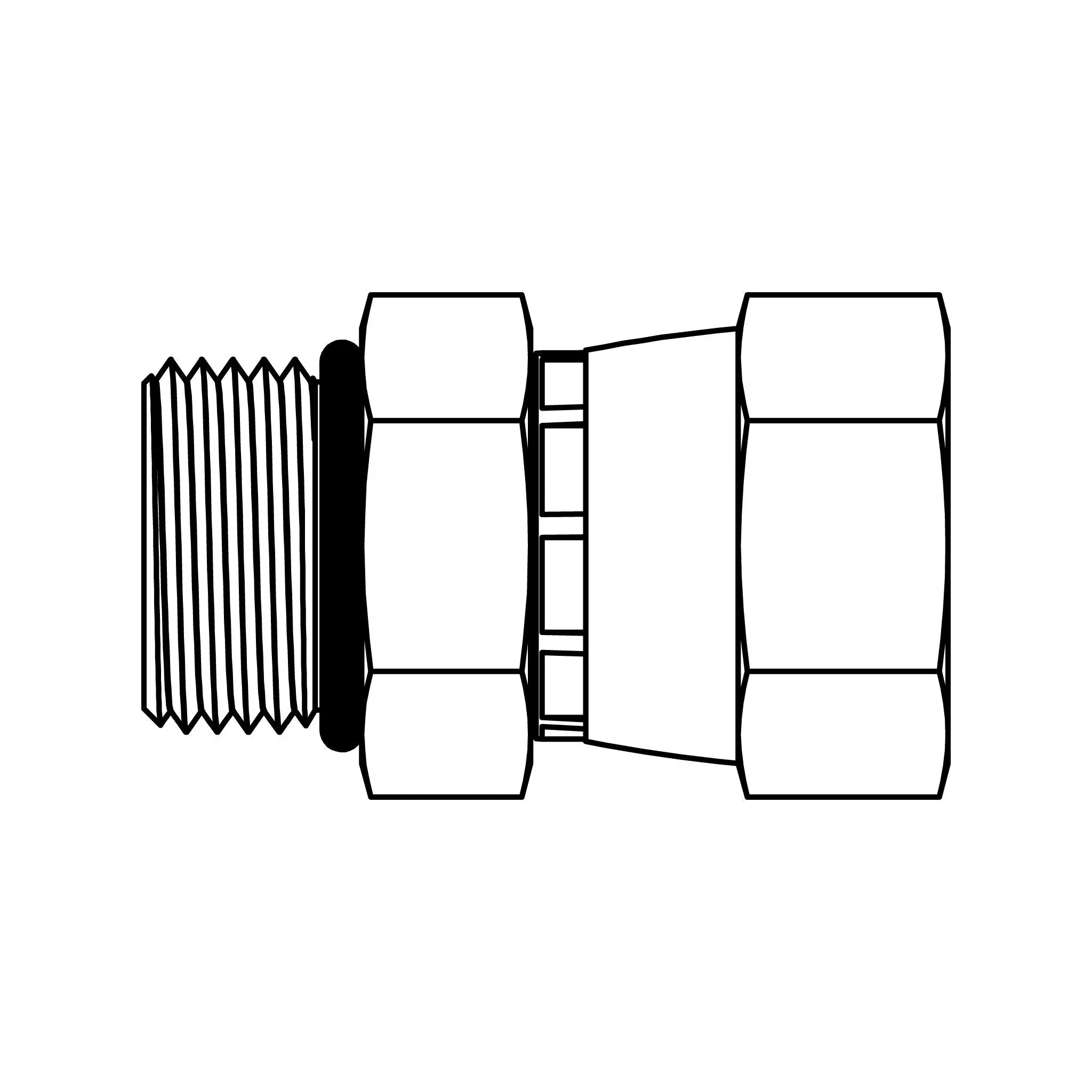 6402-06-08 O-Ring to JIC Swivel