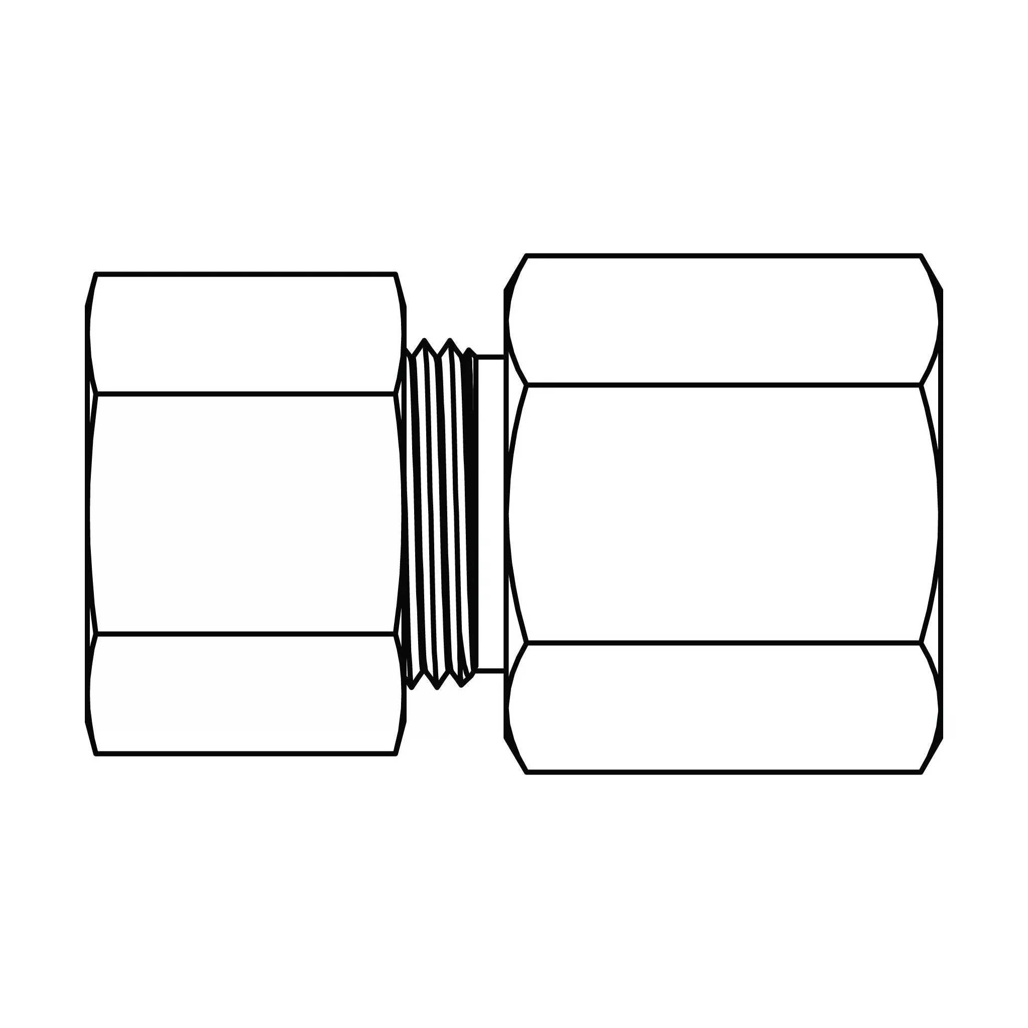 66-08-12-tube-to-pipe-fitting-brass-compression 66-08-12 Tube to Pipe Fitting, Brass Compression