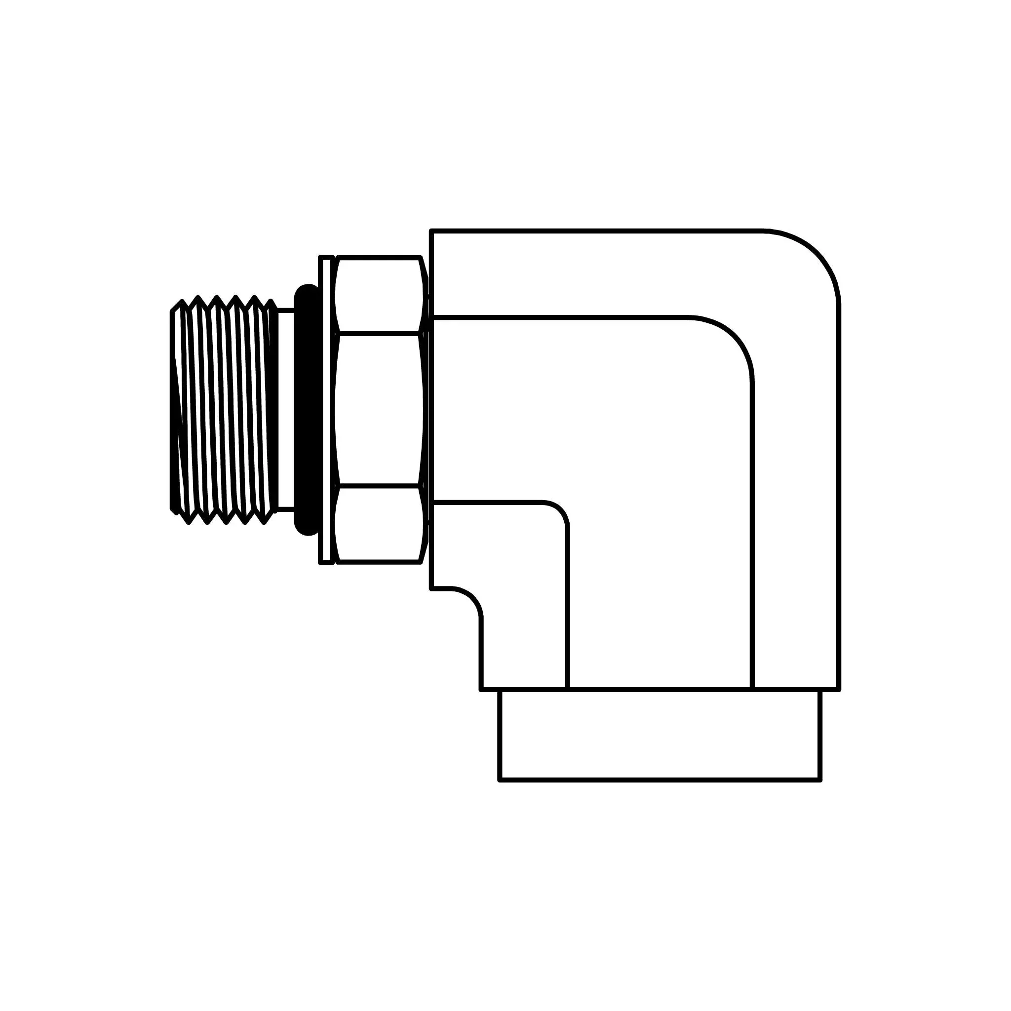 6815-06-06-o-ring-adjustable-street-elbow-90 6815-06-06 O-Ring Adjustable Street Elbow 90