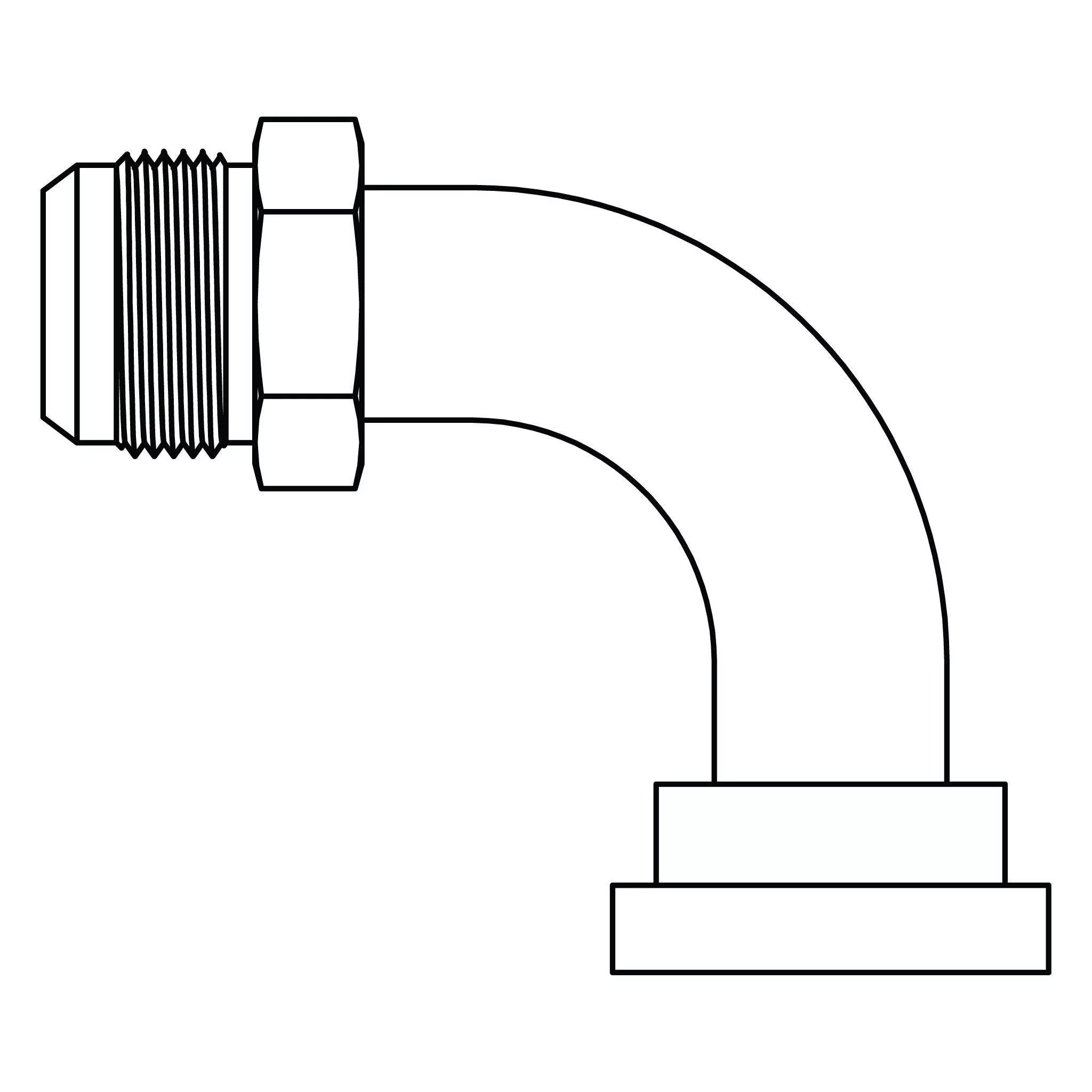 d-6892-16-12-jic-to-flange-elbow-90-code-62 D-6892-16-12 JIC to Flange Elbow 90 - Code 62