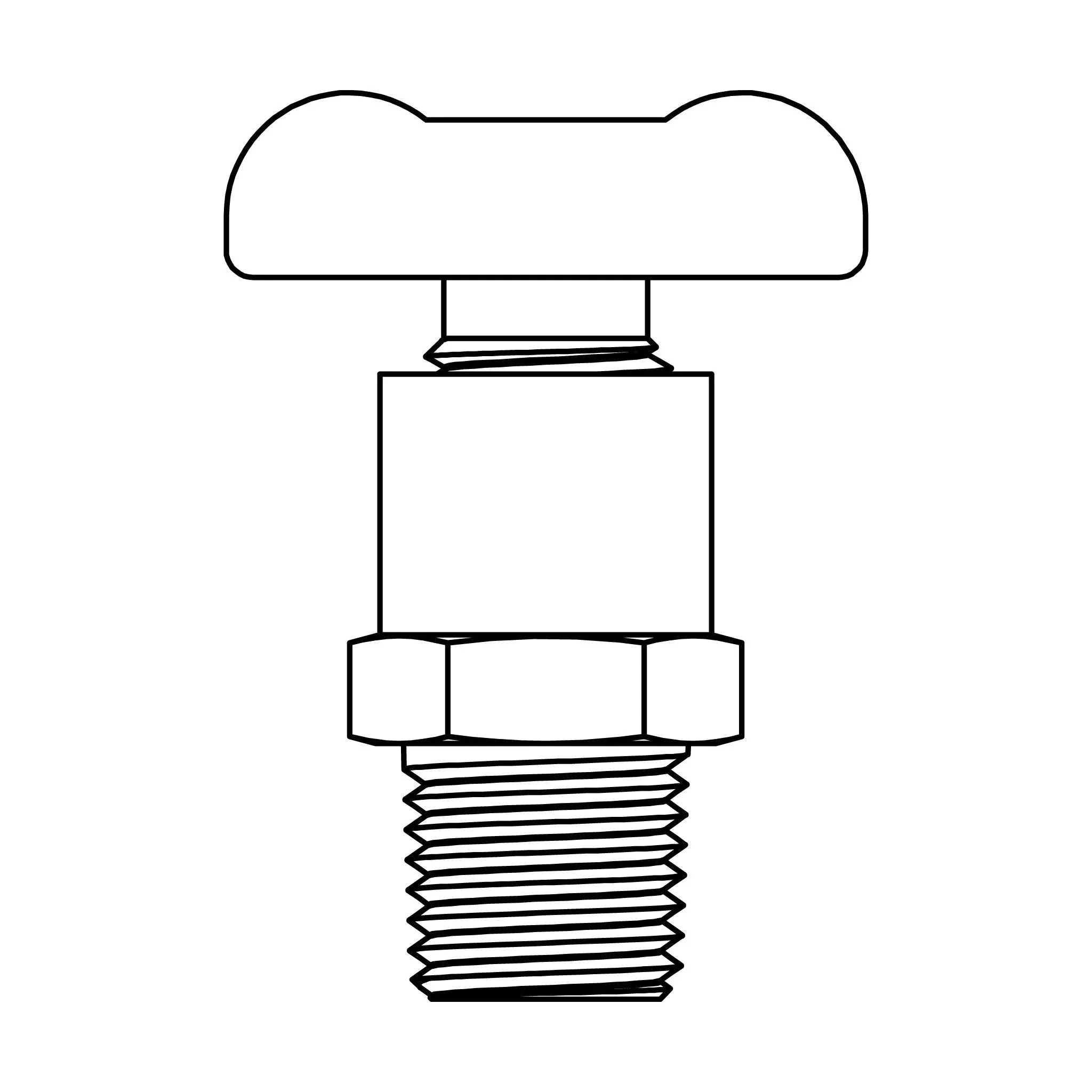 DC603-08 Tee Handle Internal Seat