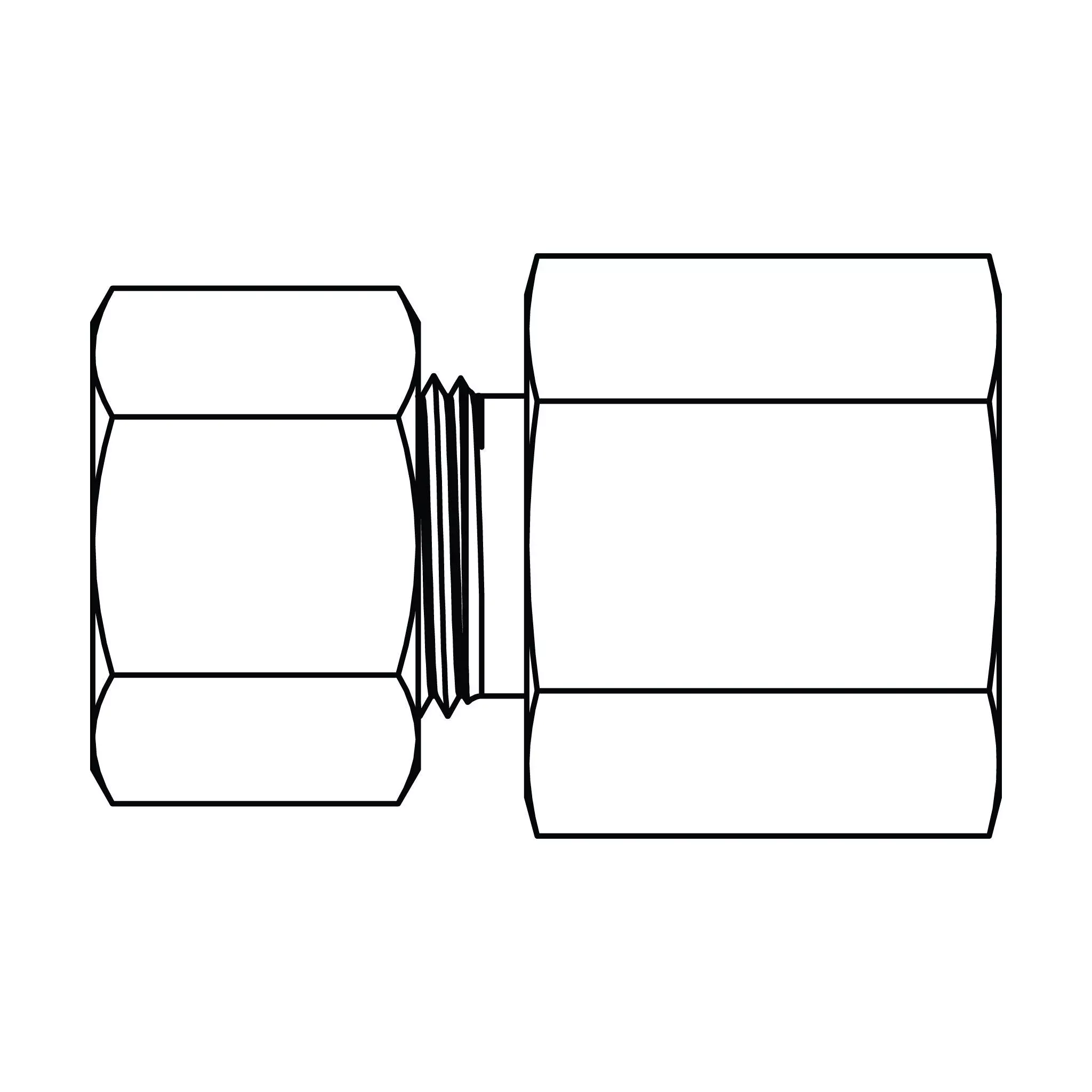 mc6062-s12-06-metric-compression-female-stud-coupling-bspp MC6062-S12-06 Metric Compression Female Stud Coupling - BSPP