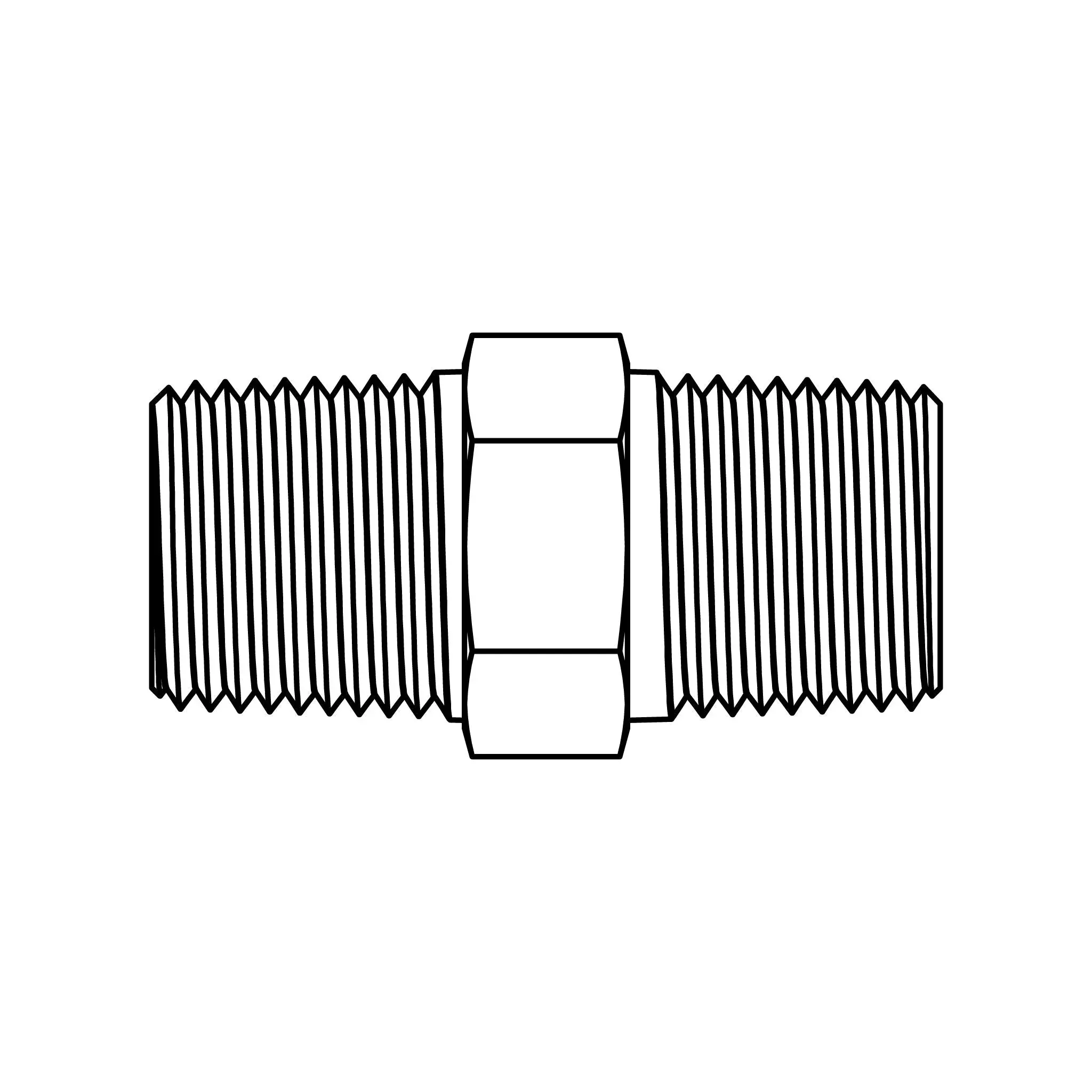 ss-5404-06-04-fg-hex-pipe-nipple SS-5404-06-04-FG Hex Pipe Nipple