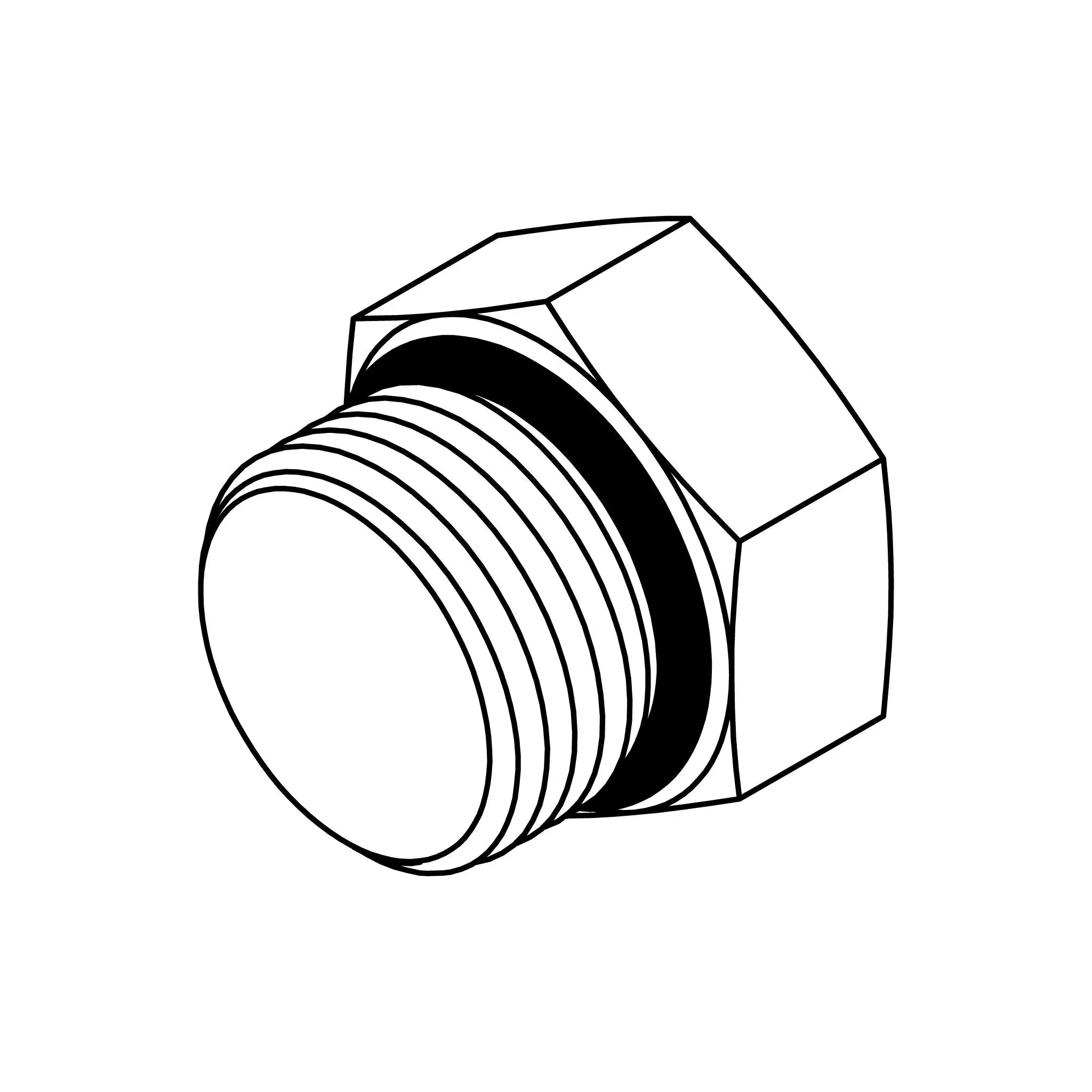 SS-6408-12-FG O-Ring Hex Plug